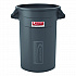 Injection Molded Utility Trash Can, 32 gal, Plastic/Resin, Gray (TCU32)