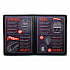 Menu Holder For 8.5 x 11 Menus, Portrait Orientation, 4-View, 9.6 x 12 Holder, Clear/Black/Silver, 10/Pack (SPLSMENU4)