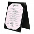 Table-Top Menu Holder, For 5 x 7 Menus, 5.6 x 7.6 Holder, Black (SPLSMENU5X7A)