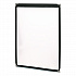 Menu Holder For 8.5 x 11 Menus, Portrait Orientation, 9.3 x 11.9 Holder, Clear/Black/Gold (SPLSMENU21PK)
