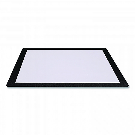 Menu Holder For 8.5 x 11 Menus, Landscape Orientation, 12.6 x 10.2 Holder, Clear/Black (SPLSMENU8511)