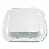 Foam Hinged Lid Containers, 3-Compartment, 8.56 x 8 x 2.76, White, Foam, 200/Carton (12092)
