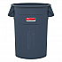 Injection Molded Utility Trash Can, 20 gal, Resin, Gray (TCU20)