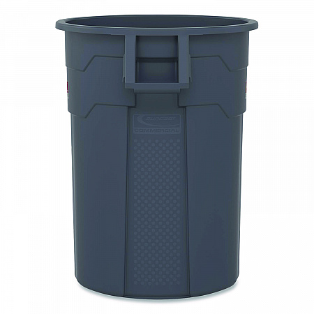 Injection Molded Utility Trash Can, 20 gal, Resin, Gray (TCU20)
