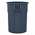 Injection Molded Utility Trash Can, 20 gal, Resin, Gray (TCU20)