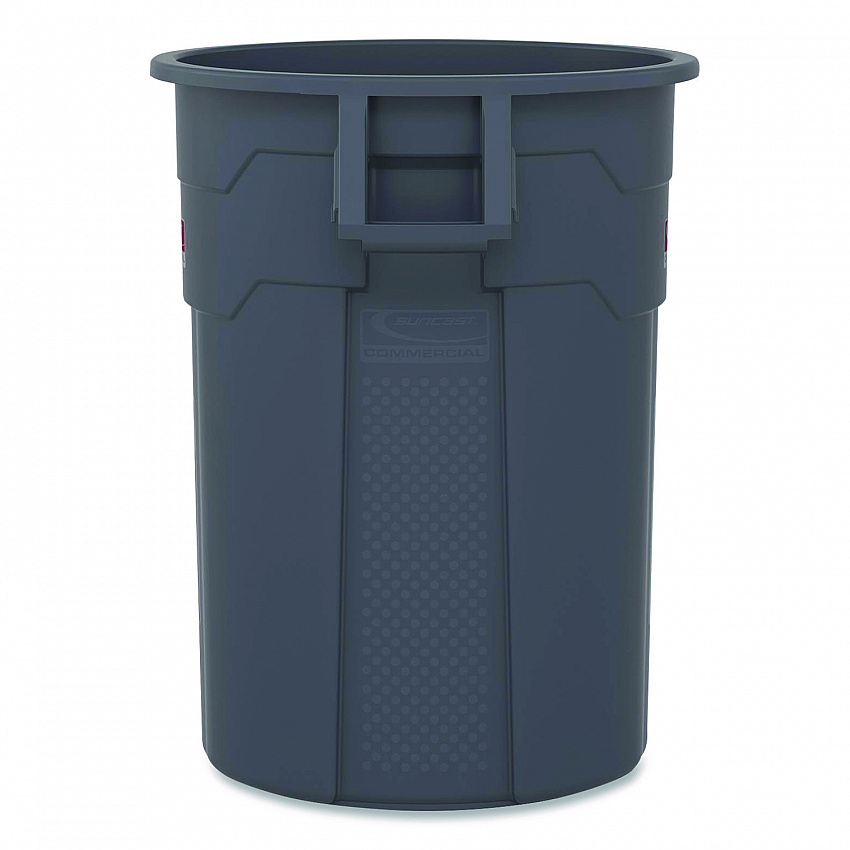 Injection Molded Utility Trash Can, 20 gal, Resin, Gray (TCU20)
