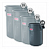 Injection Molded Utility Trash Can, 20 gal, Resin, Gray (TCU20)