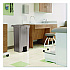 Step-On Trash Can, 23 gal, Resin, Platinum Metallic (TCST23)
