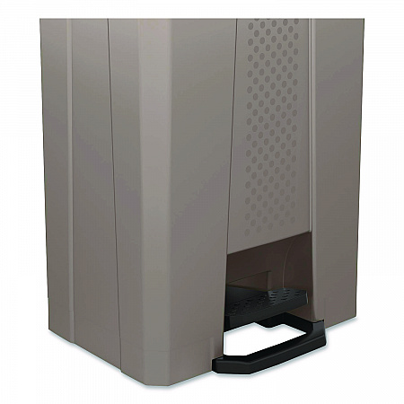 Step-On Trash Can, 23 gal, Resin, Platinum Metallic (TCST23)
