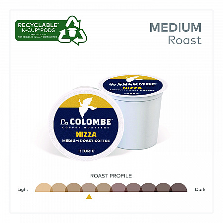 Coffee K-Cup Pods, Nizza Medium Roast, 20/Box (0327)