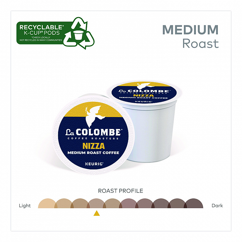 Coffee K-Cup Pods, Nizza Medium Roast, 20/Box (0327)