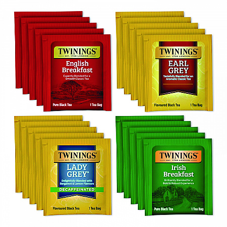 Black Tea Variety Pack, Assorted Flavors, 20/Box (TNA05320)