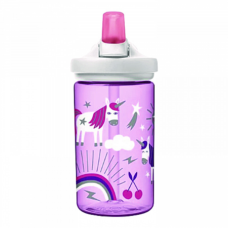 Eddy + Kids Water Bottle, Unicorn Design, 12 oz, Multicolor (2665501035)