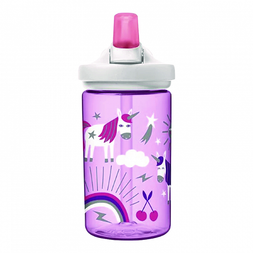 Eddy + Kids Water Bottle, Unicorn Design, 12 oz, Multicolor (2665501035)