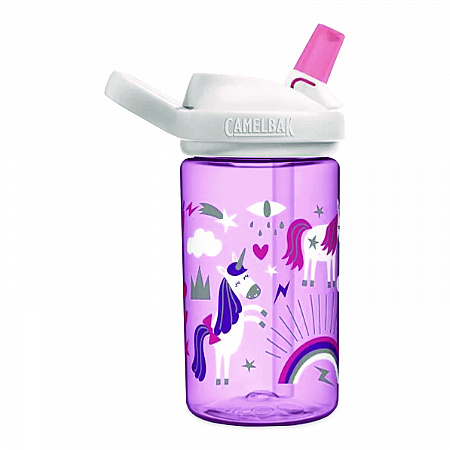 Eddy + Kids Water Bottle, Unicorn Design, 12 oz, Multicolor (2665501035)