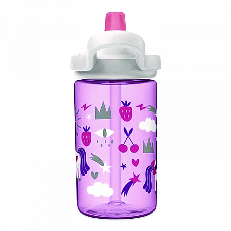 Eddy + Kids Water Bottle, Unicorn Design, 12 oz, Multicolor (2665501035)
