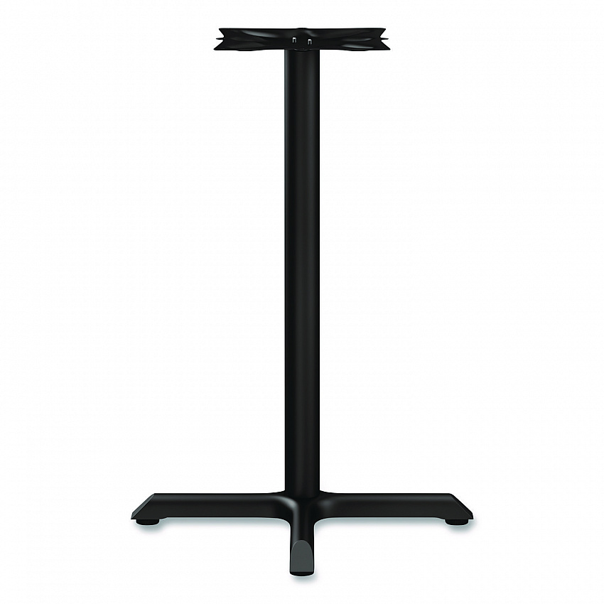 Alera Hospitality Series Single-Column Bases, 27.5" Diameter x 40.38"h, 300 lb Cap, Steel, Black (TBH423B)