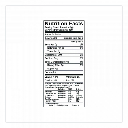 Raw Turbinado Sugar, 0.16 oz Packet, 200/Box (83035)