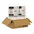 Compostable Molded Fiber Hinged Trays, ProPlanet Seal, 8.65 x 7.94 x 2.98, Natural, 200/Carton (80FBRHT1)