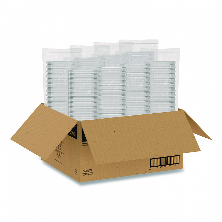 Square Plastic Bowls, 16 oz, 8.5 x 8.5 x 1.96, Clear, Plastic, 63 Bowls/Sleeve, 8 Sleeves/Carton (C16SB)
