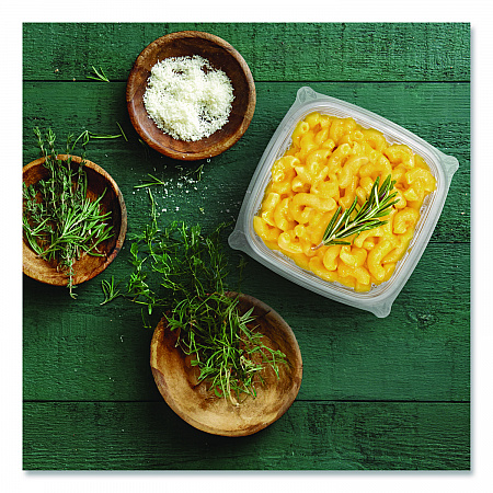 Square Plastic Bowls, 16 oz, 8.5 x 8.5 x 1.96, Clear, Plastic, 63 Bowls/Sleeve, 8 Sleeves/Carton (C16SB)