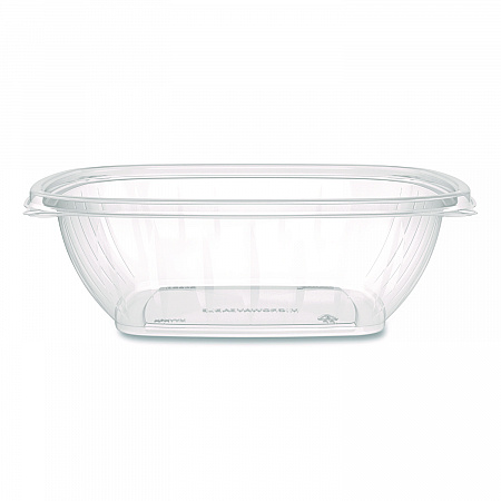 Square Plastic Bowls, 48 oz, 5 x 5 x 2.55, Clear, Plastic, 63 Bowls/Sleeve, 4 Sleeves/Carton (C48SB)