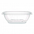 Square Plastic Bowls, 48 oz, 5 x 5 x 2.55, Clear, Plastic, 63 Bowls/Sleeve, 4 Sleeves/Carton (C48SB)