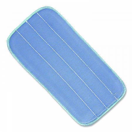 Microworks Flat Microfiber Specialty Pad, 11 x 5, Blue, Dozen (2504SPHMFP11)