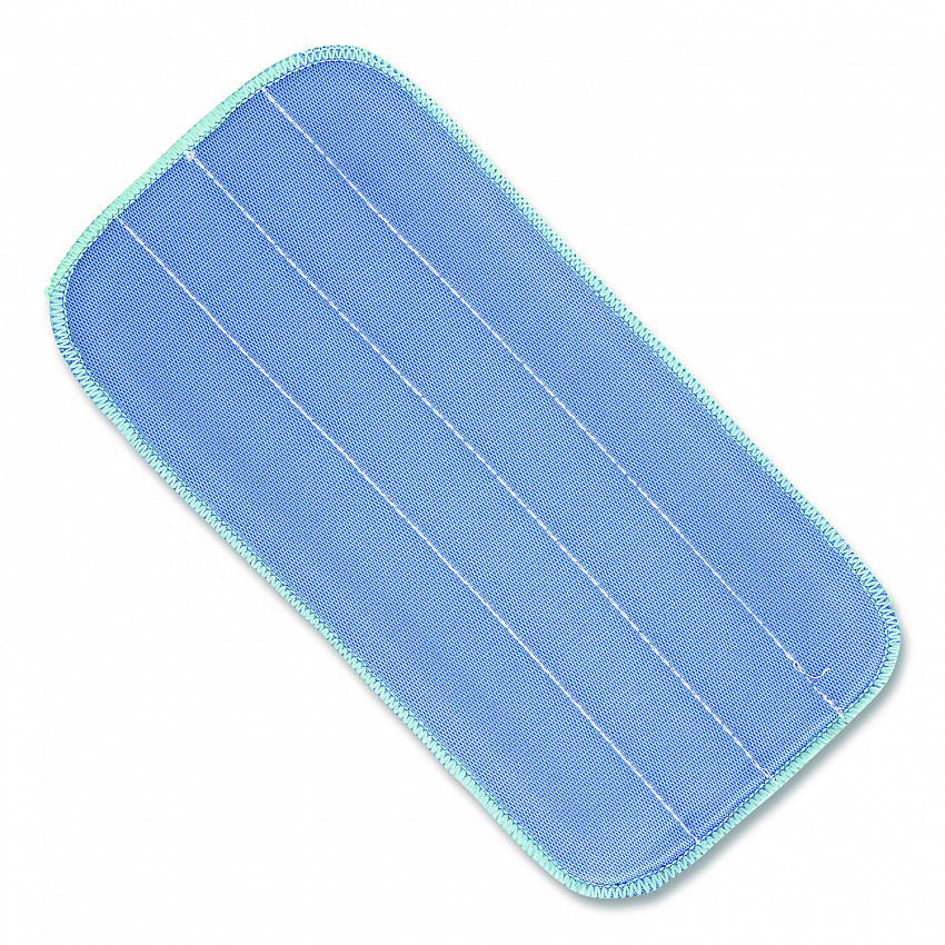Microworks Flat Microfiber Specialty Pad, 11 x 5, Blue, Dozen (2504SPHMFP11)