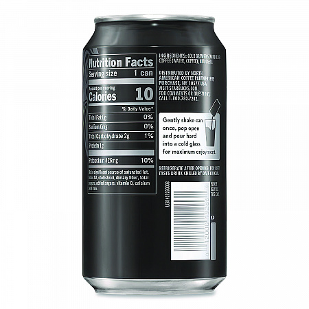 Nitro Cold Brew Coffee, Black Unsweetened, 9.6 oz Can, 12/Carton (PEP19286)