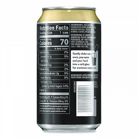 Nitro Cold Brew Coffee, Vanilla Sweet Cream, 9.6 oz Can, 12/Carton (PEP19290)