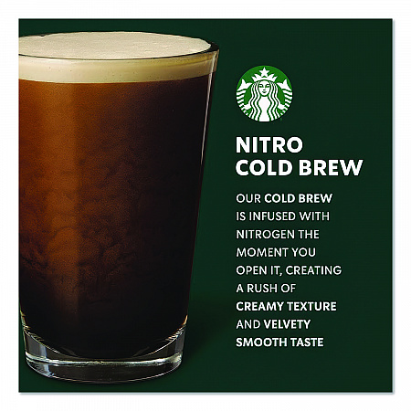 Nitro Cold Brew Coffee, Vanilla Sweet Cream, 9.6 oz Can, 12/Carton (PEP19290)