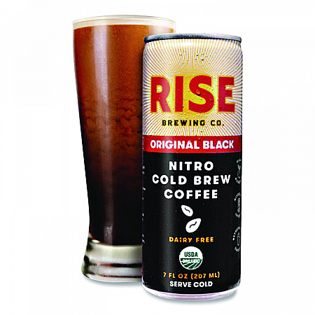 Nitro Cold Brew Latte, Original Black, 7 oz Can, 12/Carton (00043)