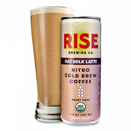 Nitro Cold Brew Latte, Oat Milk, 7 oz Can, 12/Carton (00045)