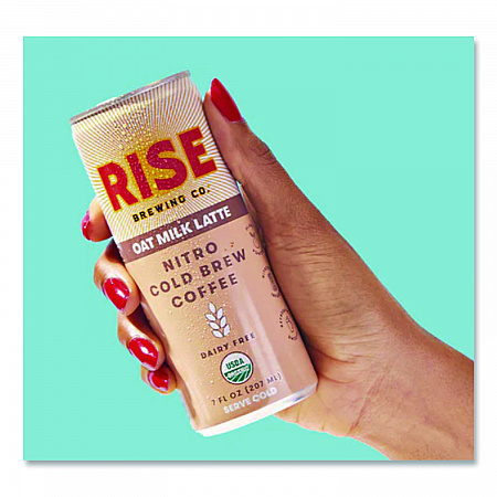 Nitro Cold Brew Latte, Oat Milk, 7 oz Can, 12/Carton (00045)