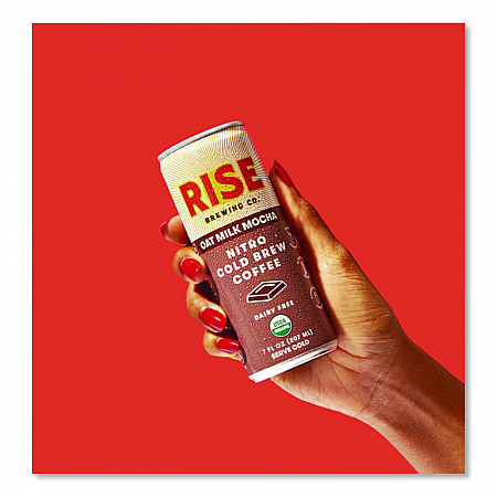 Nitro Cold Brew Latte, Oat Milk Mocha, 7 oz Can, 12/Carton (00049)