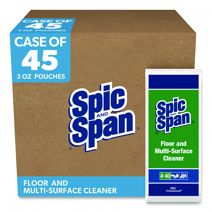Liquid Floor Cleaner, Fresh Scent, 3 oz Packet, 45/Carton (02011)
