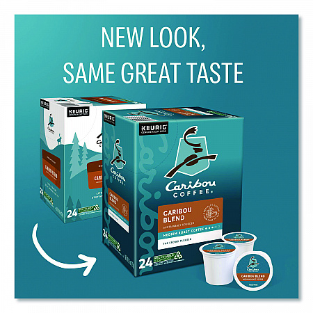 Caribou Blend Coffee K-Cups, 24/Box (6992)
