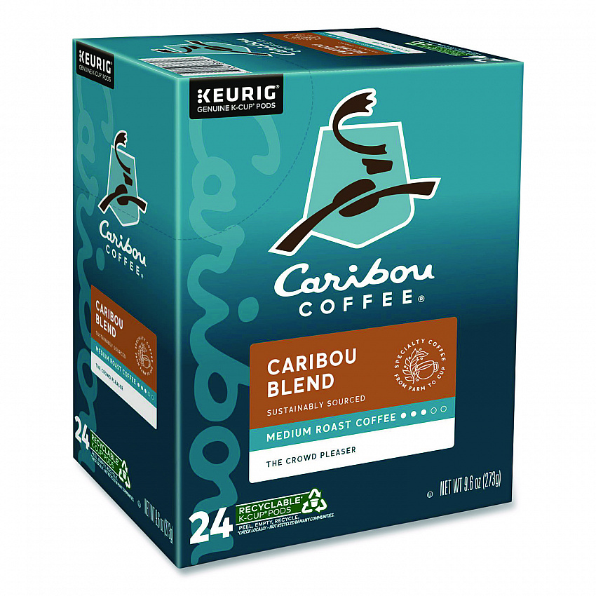 Caribou Blend Coffee K-Cups, 96/Carton (6992CT)