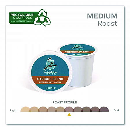 Caribou Blend Coffee K-Cups, 96/Carton (6992CT)
