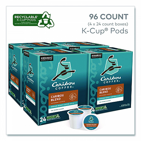 Caribou Blend Coffee K-Cups, 96/Carton (6992CT)