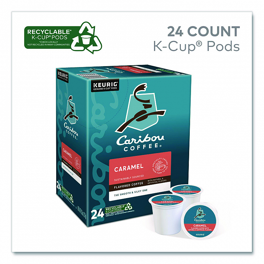 Caramel Hideaway K-Cups, Mild Roast, 24/Box (6996)