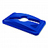 Slim Jim Single Stream Recycling Top for Slim Jim Containers, 12.1w x 21d x 2.75h, Blue (1788372)