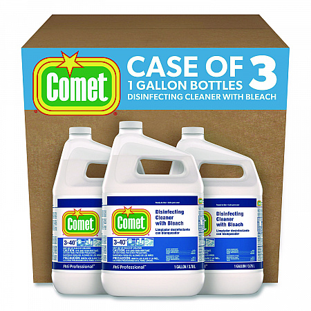 Disinfecting Cleaner w/Bleach, Fresh Scent, 1 gal Bottle, 3/Carton (24651CT)