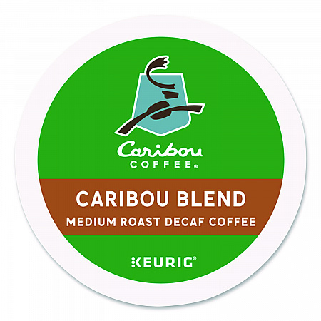 Caribou Blend Decaf Coffee K-Cups, 24/Box (6995)