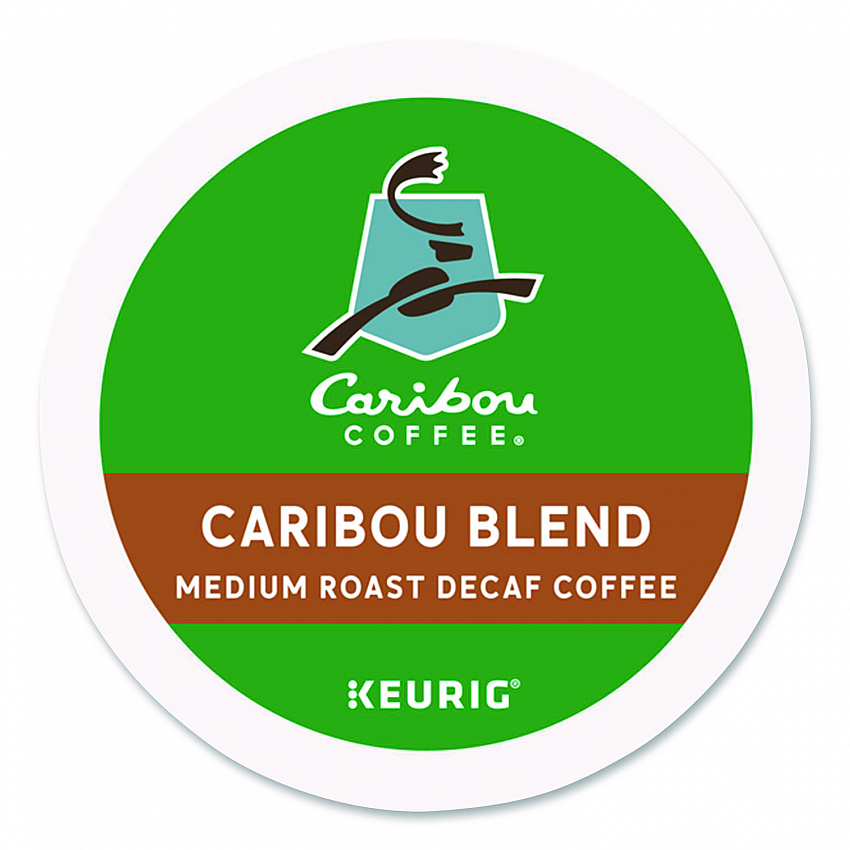 Caribou Blend Decaf Coffee K-Cups, 24/Box (6995)