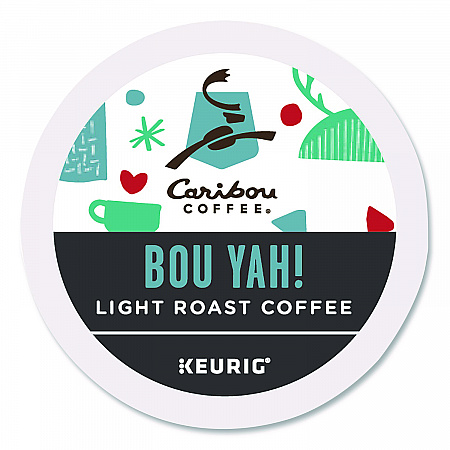 BOU YAH K-Cup Pods, Light Roast, 22/Box (6865)