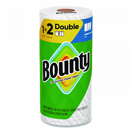 Select-a-Size Kitchen Roll Paper Towels, 2-Ply, 5.9 x 11, White, 82 Sheets/Double Roll, 24 Rolls/Carton (15708)