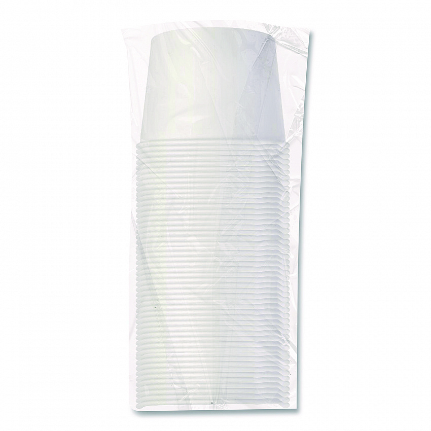 Double Poly Paper Food Containers, 10 oz, 3.8 dia x 2.7" h, White, Paper,1,000/Carton (VN61002050)