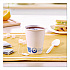 Recycled Content PCF Paper Hot Cups, ProPlanet Seal, 8 oz, White/Blue, 1,000/Carton (378RCPLANET)